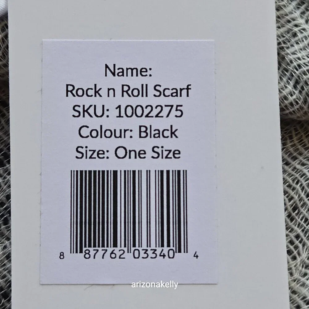 NWT Saint + Sofia Rock & Roll Scarf Wool Blend - Picture 4 of 10